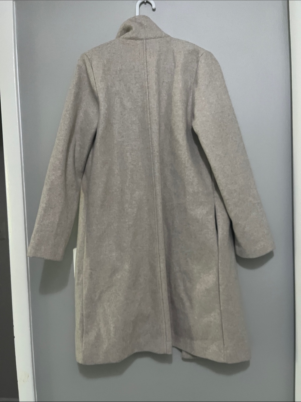 ZARA Beige Open-Front Coat - Picture 5 of 5